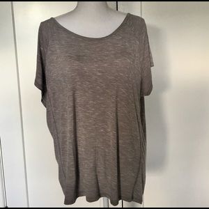 SALE KK INTL. | Grey Relaxed Fit Short Sleeve